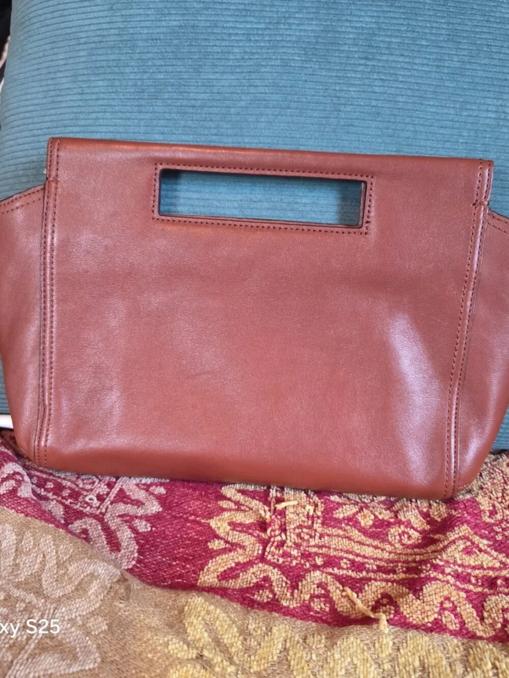 Coach Legacy Basket Clutch, Cognac